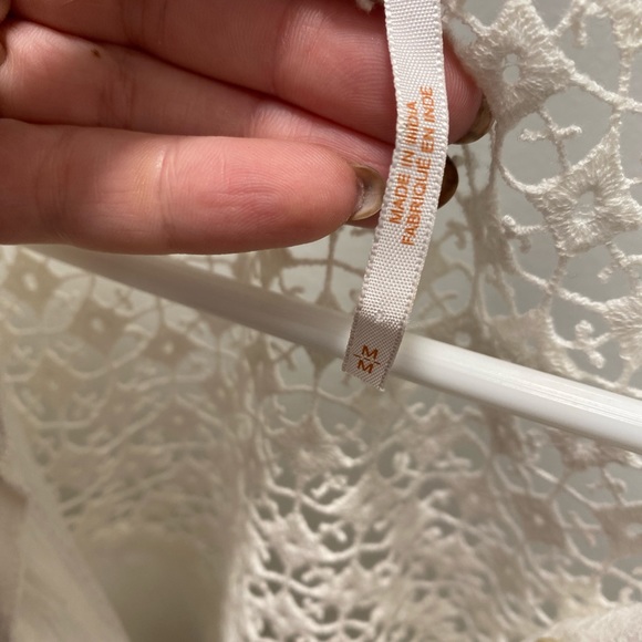 Free people crochet button down - Picture 3 of 4